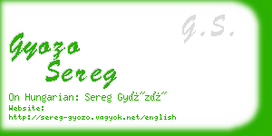 gyozo sereg business card